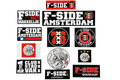 F-SIDE sticker pakket