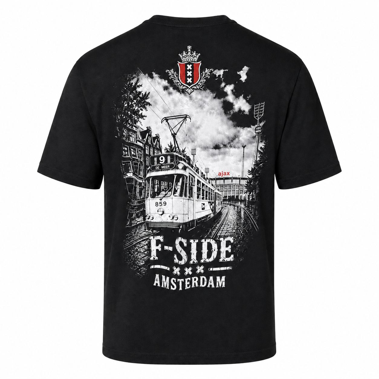 T-shirt Oud Ajax F-side De Meer - Lijn 9