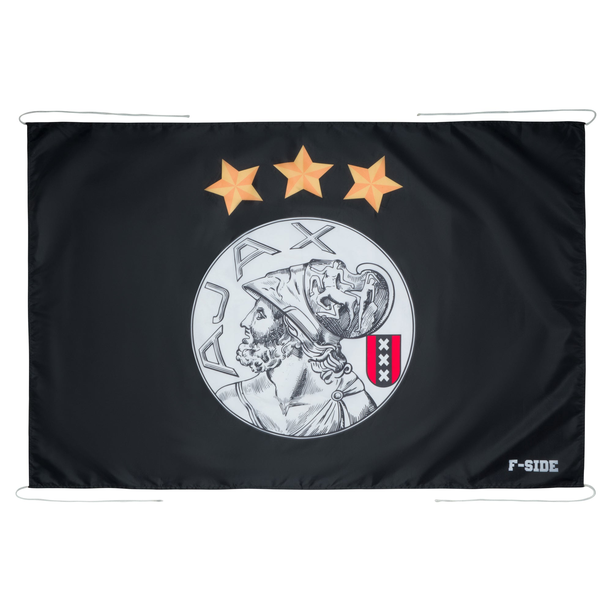 Klassieke logo vlag zwart
