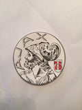 Klassieke logo wit rond