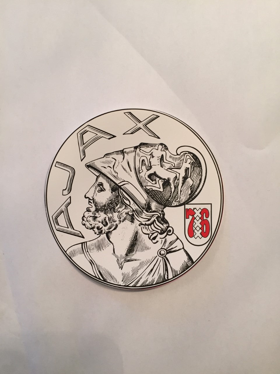 Klassieke logo wit rond