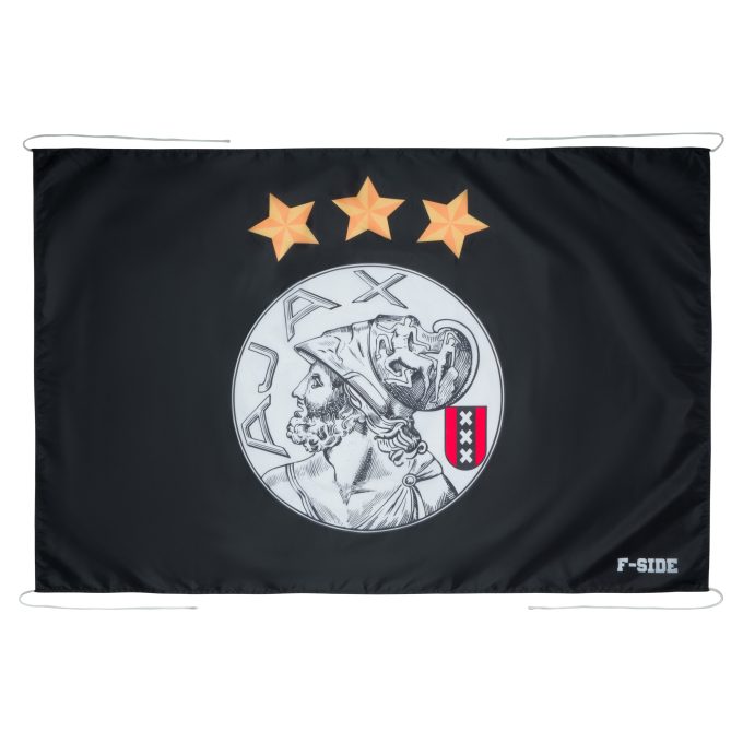 Klassieke logo vlag zwart